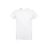 T-shirt da bambino unisex bianca a girocollo taglio regolare 100% cotone 190gr
