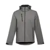 Giacca softshell da uomo colori assortiti con cappuccio rimovibile in poliestere e foderato in pile 280gr