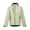 Giacca softshell da uomo colori assortiti con cappuccio rimovibile in poliestere e foderato in pile 280gr
