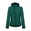 Giacca softshell da donna colori assortiti con cappuccio rimovibile in poliestere e foderato in pile 280gr