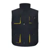 Gilet da lavoro Velilla imbottito multitasca bicolore in poliestere 120gr