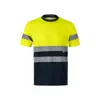 T-shirt da lavoro VELILLA BRAHMA in tessuto tecnico poliestere con strisce catarifrangenti da 140gr