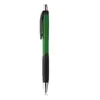  Penna a sfera pulsante in ABS con dettagli colorati su impugnatura e clip con refill blu