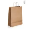 Shopper in carta kraft in colore avana formato medio da 115gr 24x31x9cm