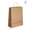 Shopper in carta kraft in color avana formato grande da 115gr 32x39x11cm