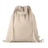 Sacca a zaino in cotone riciclato con chiusura a coulisse da 140gr 37x41cm