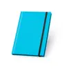 Block note A5 con copertina rigida in PU fluorescente e pagine a righe con bordo nero