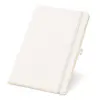Block Notes A5 con copertina rigida e 160 fogli a righe color avorio con tasca interna