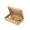 Tagliere in bambù e coltellino da formaggio in acciaio inox 20x14x1cm