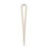 Lanyard in tessuto 100% cotone con moschettone in metallo