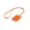Lanyard in silicone da 420mm con portatessere e supporto per smartphone 57x86x4mm