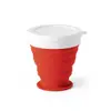 Bicchiere da viaggio pieghevole in silicone 250ml