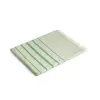 Telo mare bicolore con frange in cotone riciclato 100x180cm da 260gr prodotto in UE 