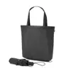 Set regalo ecologico RPET con ombrello pieghevole antivento 21” e shopper 39x42cm