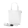 Ombrello pieghevole antivento con apertura automatica da 21" in RPET con shopper in RPET Ø 970 