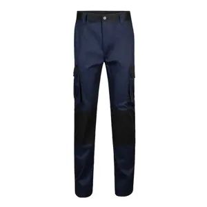 Pantaloni Velilla bicolore con diverse tasche in cotone e poliestere 240gr
