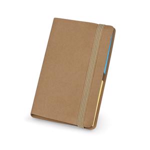 Set di note adesive in agenda con elastico e tasca interna