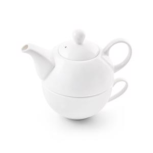 Set da tè in porcellana composto da teiera e tazza da 220ml