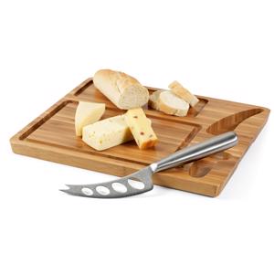 Tagliere per formaggi in bambù con coltello