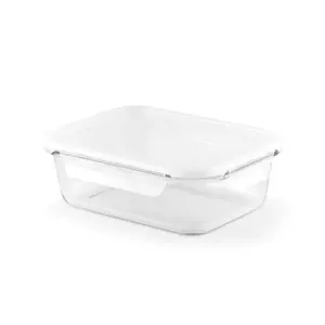 Porta pranzo ermetico in vetro borosilicato con coperchio in PP da 1000ml