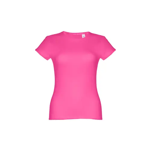 T-shirt da donna colori assortiti a girocollo taglio aderente 100% cotone 150gr