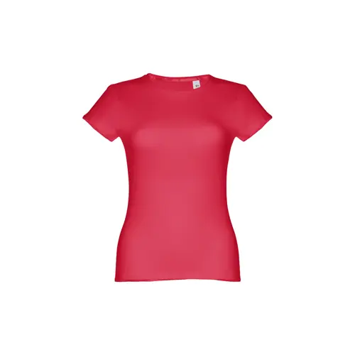 T-shirt da donna colori assortiti a girocollo taglio aderente 100% cotone 150gr