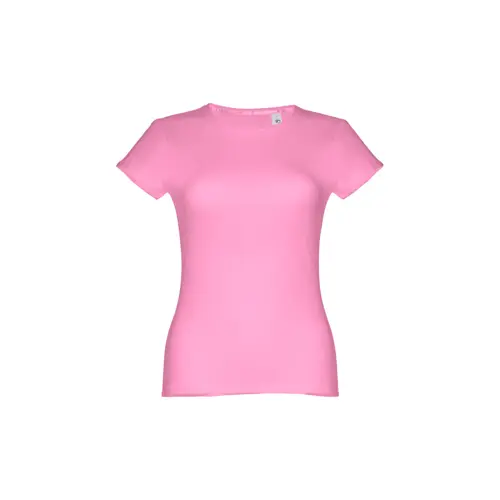 T-shirt da donna colori assortiti a girocollo taglio aderente 100% cotone 150gr