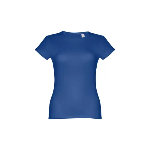 T-shirt da donna colori assortiti a girocollo taglio aderente 100% cotone 150gr