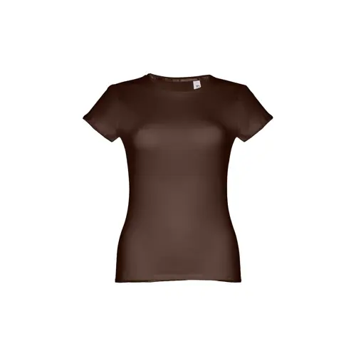 T-shirt da donna colori assortiti a girocollo taglio aderente 100% cotone 150gr