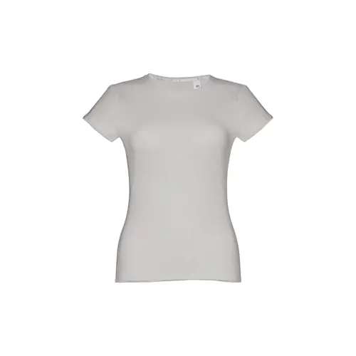 T-shirt da donna colori assortiti a girocollo taglio aderente 100% cotone 150gr