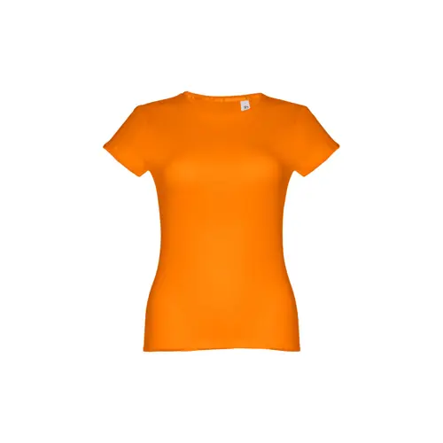 T-shirt da donna colori assortiti a girocollo taglio aderente 100% cotone 150gr