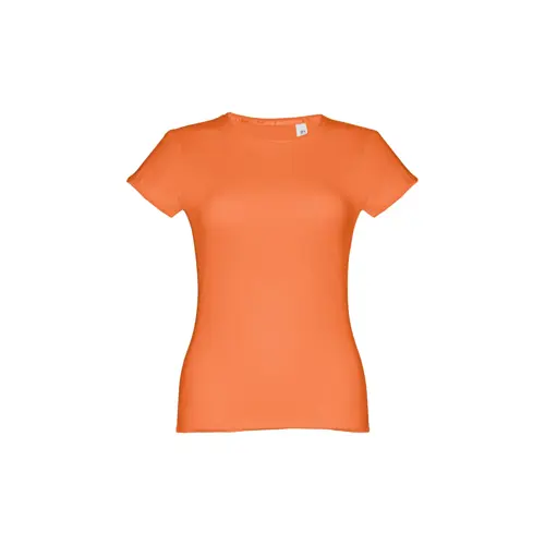 T-shirt da donna colori assortiti a girocollo taglio aderente 100% cotone 150gr