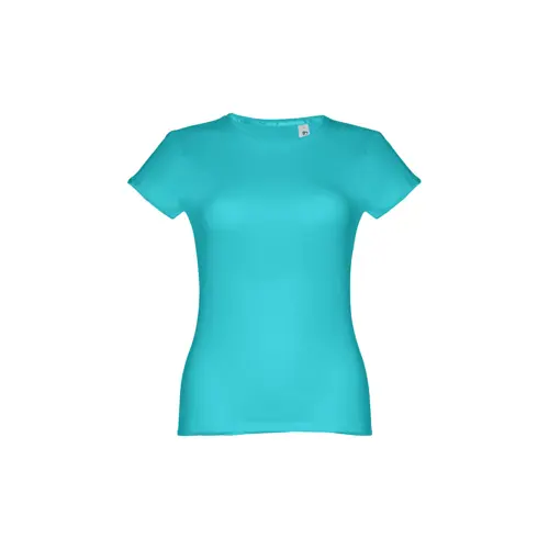 T-shirt da donna colori assortiti a girocollo taglio aderente 100% cotone 150gr