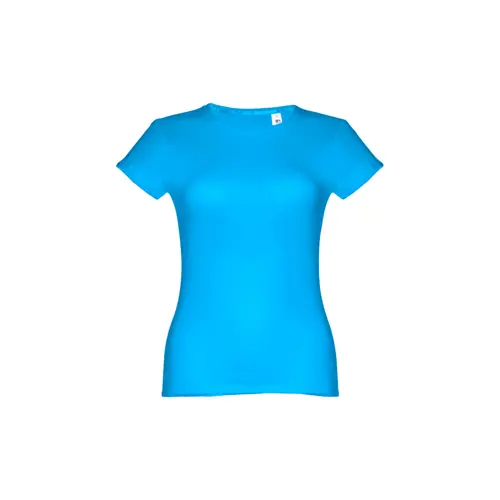 T-shirt da donna colori assortiti a girocollo taglio aderente 100% cotone 150gr