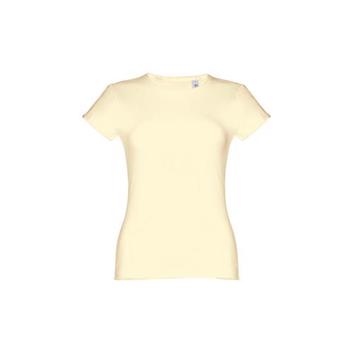 T-shirt da donna colori assortiti a girocollo taglio aderente 100% cotone 150gr