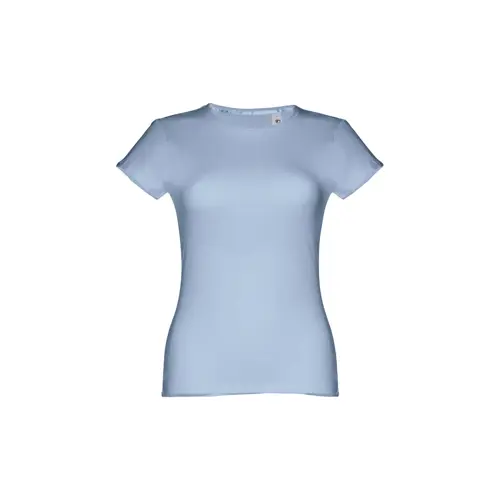 T-shirt da donna colori assortiti a girocollo taglio aderente 100% cotone 150gr