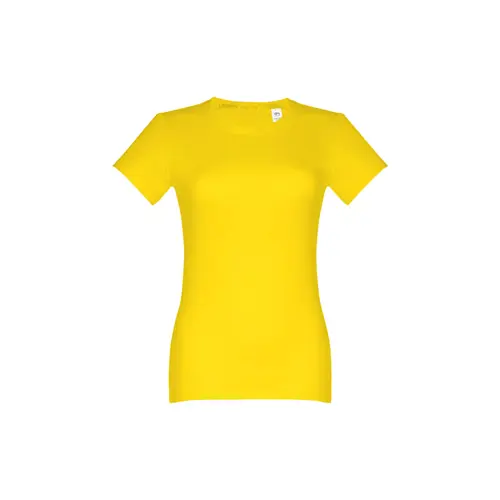 T-shirt da donna colori assortiti a girocollo taglio aderente 100% cotone 190gr