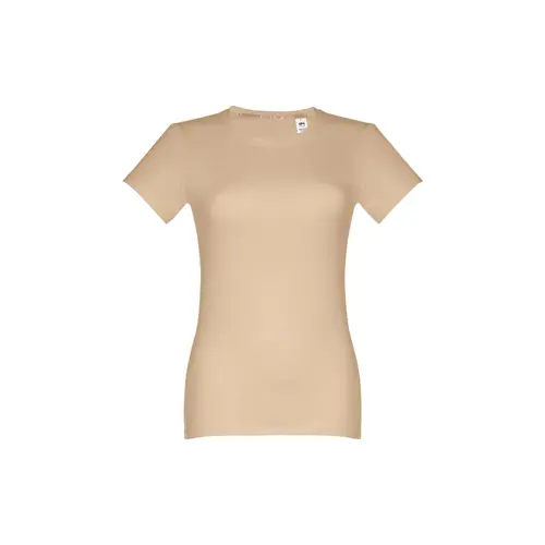 T-shirt da donna colori assortiti a girocollo taglio aderente 100% cotone 190gr