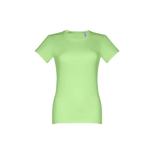 T-shirt da donna colori assortiti a girocollo taglio aderente 100% cotone 190gr