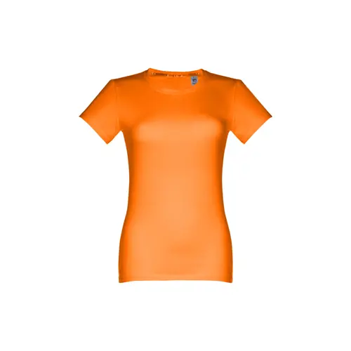 T-shirt da donna colori assortiti a girocollo taglio aderente 100% cotone 190gr