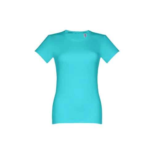 T-shirt da donna colori assortiti a girocollo taglio aderente 100% cotone 190gr