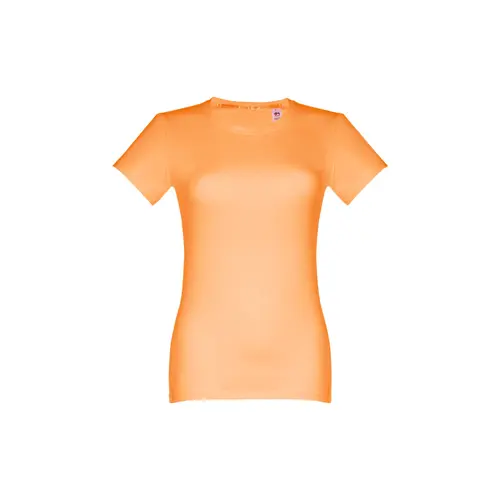 T-shirt da donna colori assortiti a girocollo taglio aderente 100% cotone 190gr