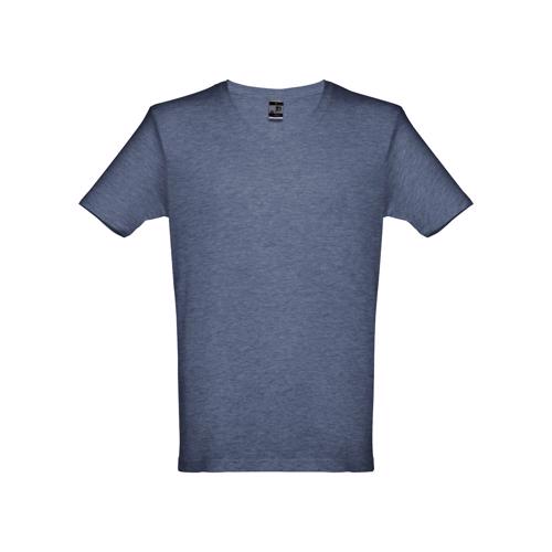 T-shirt da uomo colori assortiti scollo a v taglio regolare 100% cotone 150gr