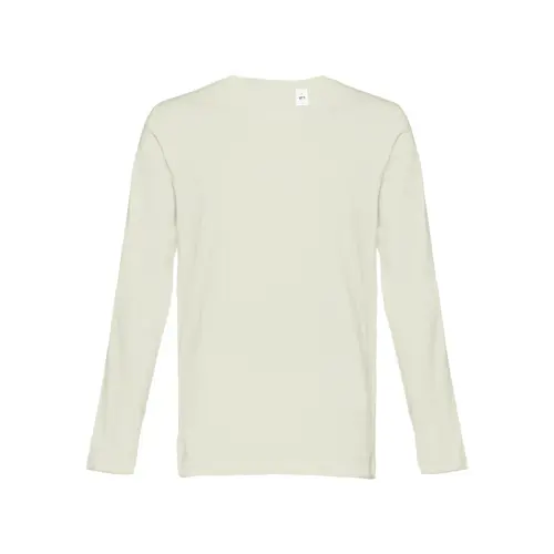 Maglietta da uomo a maniche lunghe colori assortiti a girocollo taglio regolare 100% cotone 150gr