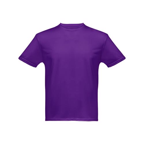T-shirt da uomo sportiva colori assortiti a girocollo taglio regolare in poliestere traspirante 130gr
