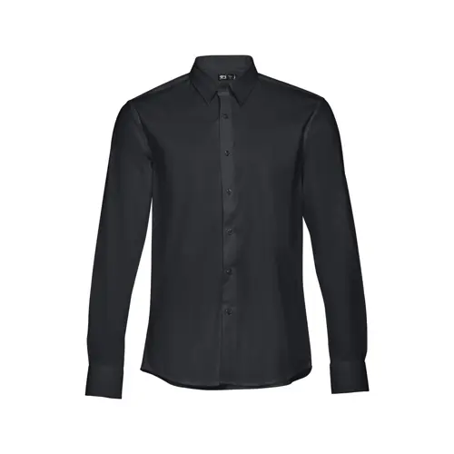 Camicia da uomo a maniche lunghe taglio aderente in cotone e poliammide 115gr