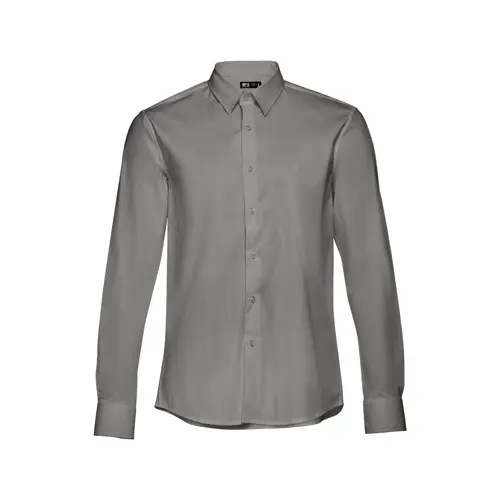 Camicia da uomo a maniche lunghe taglio aderente in cotone e poliammide 115gr