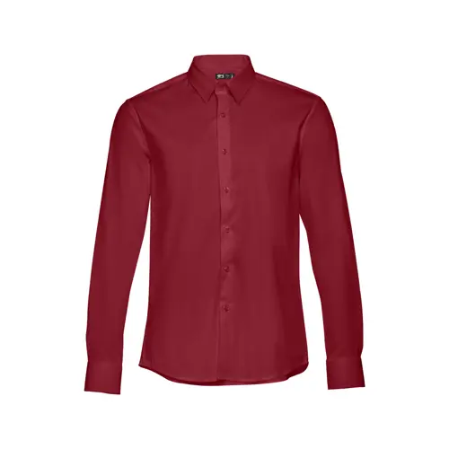 Camicia da uomo a maniche lunghe taglio aderente in cotone e poliammide 115gr