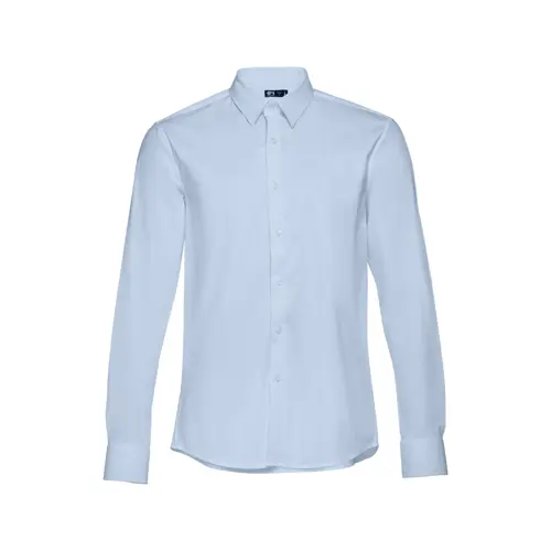 Camicia da uomo a maniche lunghe taglio aderente in cotone e poliammide 115gr