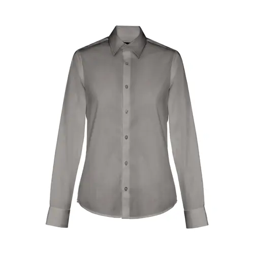 Camicia da donna a maniche lunghe taglio aderente in cotone e poliammide 115gr